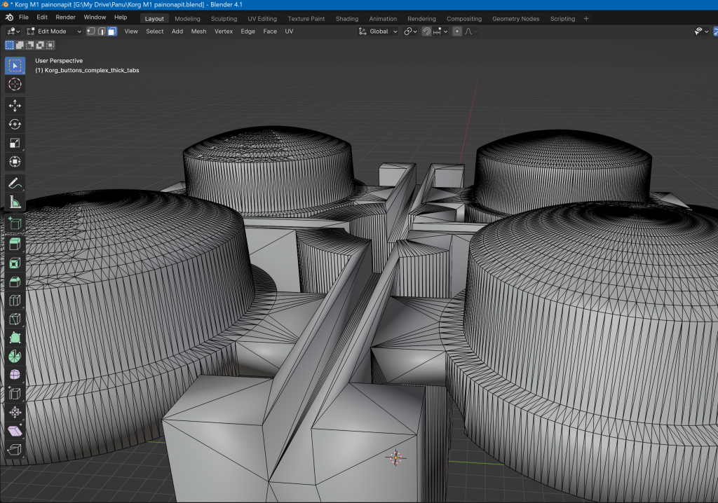 Uudet painikkeet Blenderissä ennen 3D-tulostusta